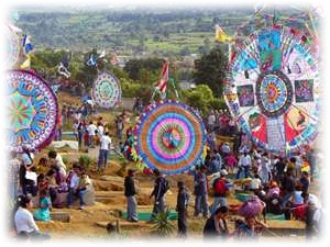 day of the dead, kites, guatemala